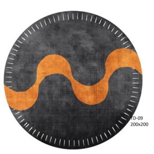 round modern rug