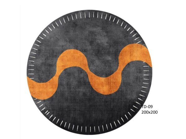 round modern rug
